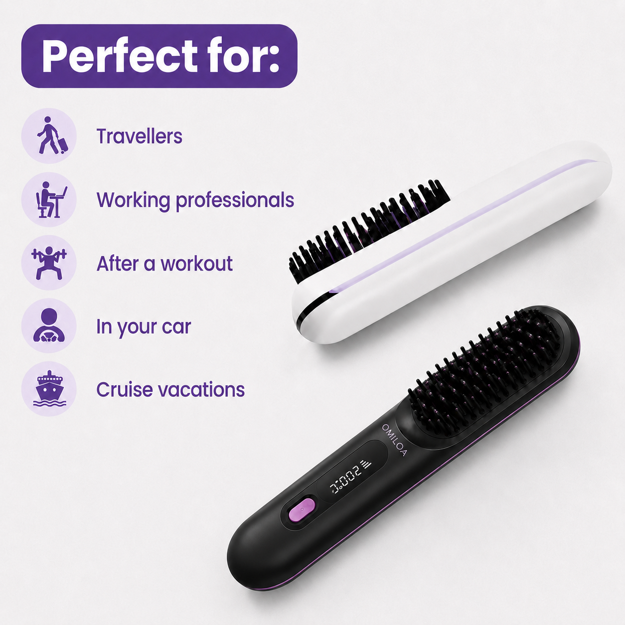 GlideStyle Pro hair straightener designed for fine and thinning hair